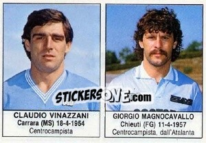 Figurina Claudio Vinazzani / Giorgio Magnocavallo - Calciatori 1985-1986 - Edis