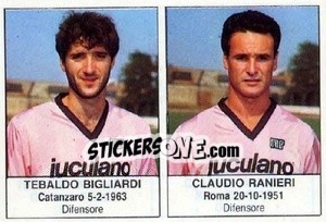 Sticker Tebaldo Bigliardi / Claudio Ranieri - Calciatori 1985-1986 - Edis