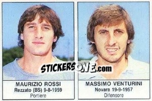 Cromo Maurizio Rossi / Massimo Venturini - Calciatori 1985-1986 - Edis