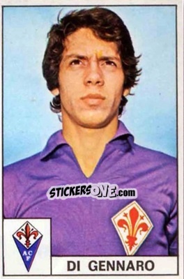 Sticker Di Gennaro - Calciatori e Basket 1977-1978 n. 70 - Edis