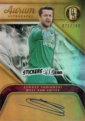 Sticker Lukasz Fabianski - Gold Standard Soccer 2019-2020 n. AA-LF - Panini