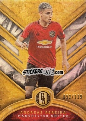 Sticker Andreas Pereira - Gold Standard Soccer 2019-2020 n. 5 - Panini