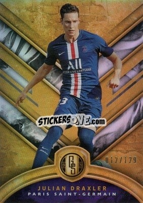Sticker Julian Draxler - Gold Standard Soccer 2019-2020 n. 15 - Panini