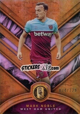 Sticker Mark Noble - Gold Standard Soccer 2019-2020 n. 19 - Panini