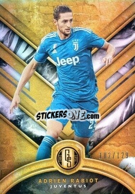 Sticker Adrien Rabiot - Gold Standard Soccer 2019-2020 n. 35 - Panini