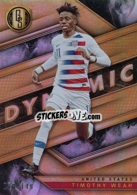 Sticker Timothy Weah - Gold Standard Soccer 2019-2020 n. D-TW - Panini
