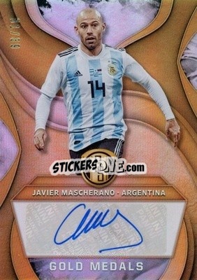 Sticker Javier Mascherano - Gold Standard Soccer 2019-2020 n. GM-JM - Panini