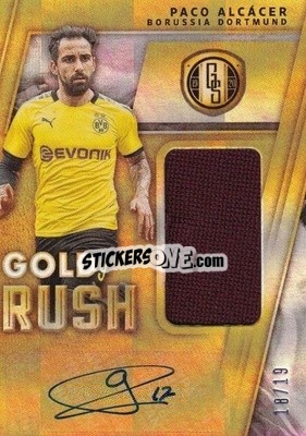 Sticker Paco Alcacer - Gold Standard Soccer 2019-2020 n. GR-PA - Panini