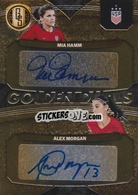 Sticker Alex Morgan / Mia Hamm - Gold Standard Soccer 2019-2020 n. GD-MH - Panini