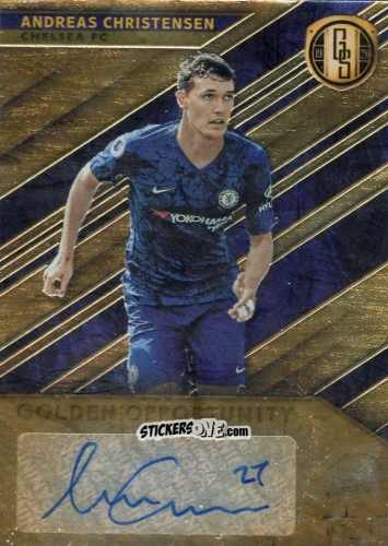 Figurina Andreas Christensen - Gold Standard Soccer 2019-2020 n. GO-AC - Panini