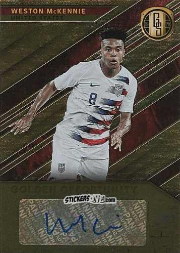 Figurina Weston McKennie - Gold Standard Soccer 2019-2020 n. GO-WM - Panini
