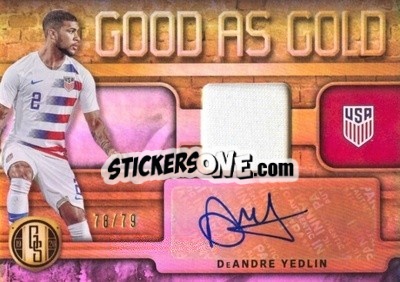 Sticker DeAndre Yedlin - Gold Standard Soccer 2019-2020 - Panini