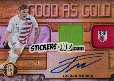 Figurina Jordan Morris - Gold Standard Soccer 2019-2020 - Panini