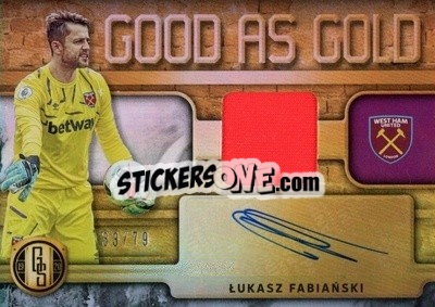 Sticker Lukasz Fabianski - Gold Standard Soccer 2019-2020 n. GAG-LF - Panini