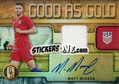 Sticker Matt Miazga - Gold Standard Soccer 2019-2020 - Panini