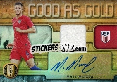 Sticker Matt Miazga - Gold Standard Soccer 2019-2020 n. GAG-MM - Panini
