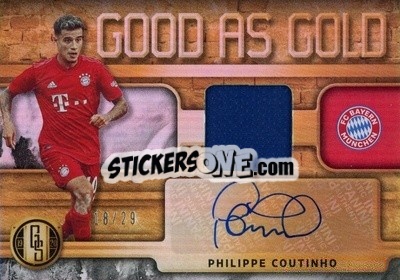 Sticker Philippe Coutinho - Gold Standard Soccer 2019-2020 n. GAG-PC - Panini