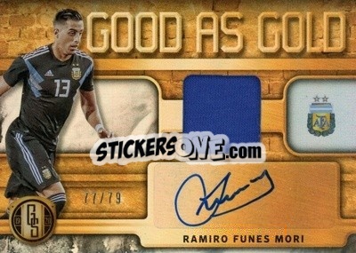Sticker Ramiro Funes Mori - Gold Standard Soccer 2019-2020 n. GAG-RFM - Panini