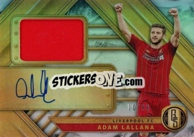 Sticker Adam Lallana - Gold Standard Soccer 2019-2020 n. JA-AL - Panini