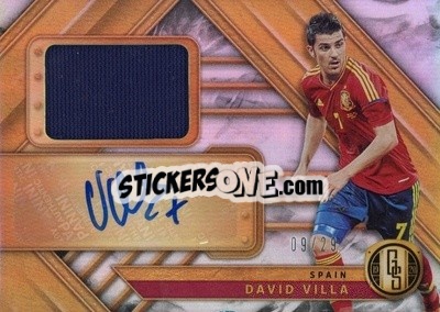 Sticker David Villa - Gold Standard Soccer 2019-2020 - Panini