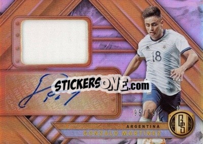 Sticker Gonzalo Martinez - Gold Standard Soccer 2019-2020 n. JA-GM - Panini