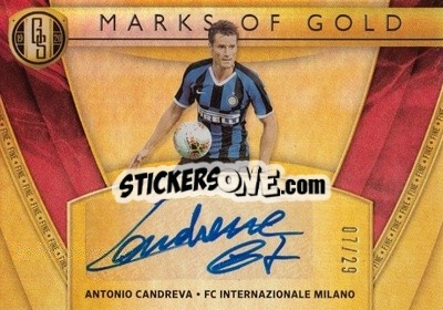 Sticker Antonio Candreva - Gold Standard Soccer 2019-2020 n. MG-ACA - Panini