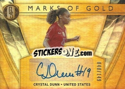 Sticker Crystal Dunn - Gold Standard Soccer 2019-2020 n. MG-CD - Panini