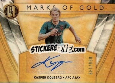 Sticker Kasper Dolberg - Gold Standard Soccer 2019-2020 n. MG-KD - Panini