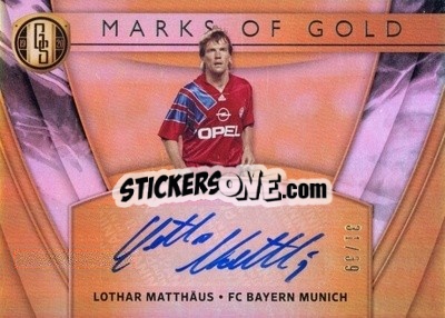 Sticker Lothar Matthaus - Gold Standard Soccer 2019-2020 n. MG-LM - Panini