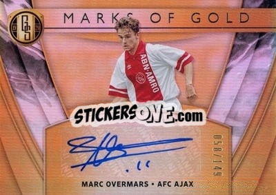 Sticker Marc Overmars - Gold Standard Soccer 2019-2020 n. MG-MO - Panini
