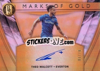 Sticker Theo Walcott - Gold Standard Soccer 2019-2020 n. MG-TW - Panini
