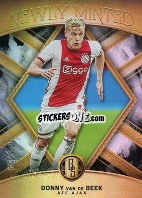 Sticker Donny van de Beek - Gold Standard Soccer 2019-2020 n. NM-DB - Panini