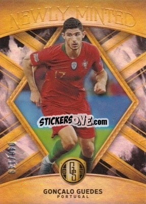 Sticker Goncalo Guedes - Gold Standard Soccer 2019-2020 n. NM-GG - Panini