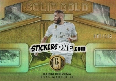 Sticker Karim Benzema - Gold Standard Soccer 2019-2020 n. SG-KB - Panini