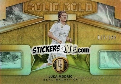 Sticker Luka Modric - Gold Standard Soccer 2019-2020 n. SG-LMO - Panini