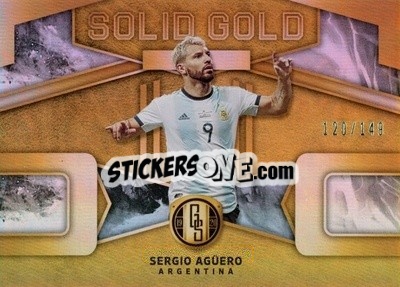 Sticker Sergio Aguero - Gold Standard Soccer 2019-2020 n. SG-SA - Panini