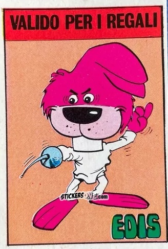 Sticker Coniglio (Scherma) - Calciatori 1979-1980 n. C15 - Edis