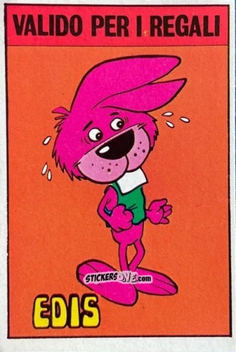 Sticker Coniglio (Pedestrianism) - Calciatori 1979-1980 n. C23 - Edis