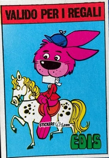 Sticker Coniglio (Sport Equestri) - Calciatori 1979-1980 n. C28 - Edis
