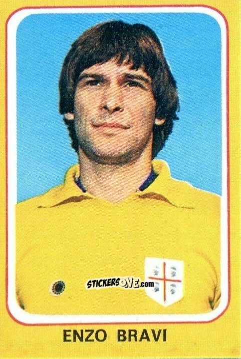 Sticker Enzo Bravi - Calciatori 1979-1980 n. 61 - Edis