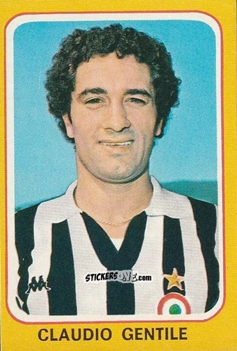 Sticker Claudio Gentile - Calciatori 1979-1980 n. 115 - Edis