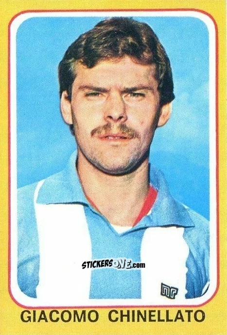 Sticker Giacomo Chinellato - Calciatori 1979-1980 n. 195 - Edis