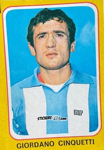 Sticker Giordano Cinquetti - Calciatori 1979-1980 n. 204 - Edis