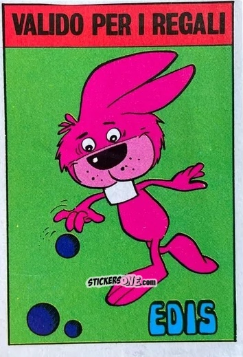 Sticker Coniglio (Bocce) - Calciatori 1979-1980 n. D4 - Edis