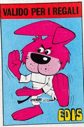 Sticker Coniglio (Karate) - Calciatori 1979-1980 n. D8 - Edis