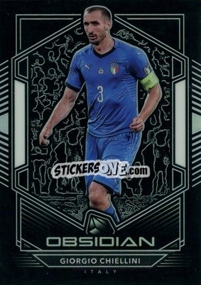 Sticker Giorgio Chiellini - Obsidian Soccer 2019-2020 n. 51 - Panini