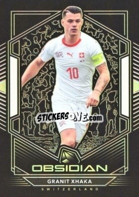 Sticker Granit Xhaka - Obsidian Soccer 2019-2020 n. 87 - Panini
