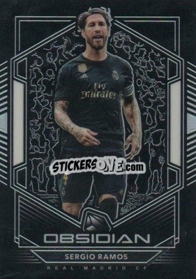 Sticker Sergio Ramos - Obsidian Soccer 2019-2020 n. 92 - Panini