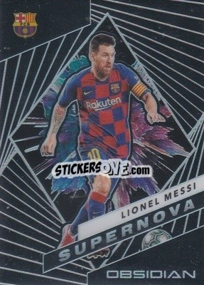 Sticker Lionel Messi - Obsidian Soccer 2019-2020 n. S-8 - Panini
