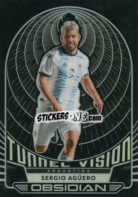 Sticker Sergio Aguero - Obsidian Soccer 2019-2020 n. TV-18 - Panini
